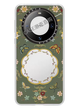 CASE宫里的世界福蝶欢聚适用华为Mate70/70Pro/60pro手机壳磁吸防摔镜面Mate60/60pro+保护套70pro壳复古网红
