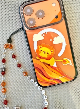 CASE星宇橙小狮子适用于iPhone17promax手机壳苹果17/16/15/14/pro防摔保护壳17橙色狮子13promax卡通12/11壳