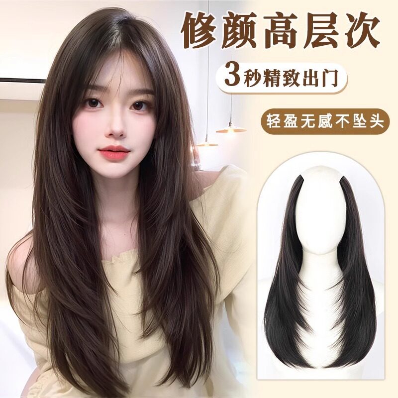 女用隐形无痕增发蓬松假发片