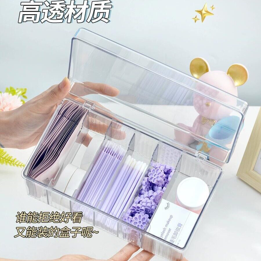 透明简约美甲穿戴甲片收纳盒