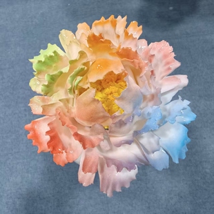 陶瓷手工永生花束仿真牡丹花DIY家居桌面摆件插花瓶各种节日礼物