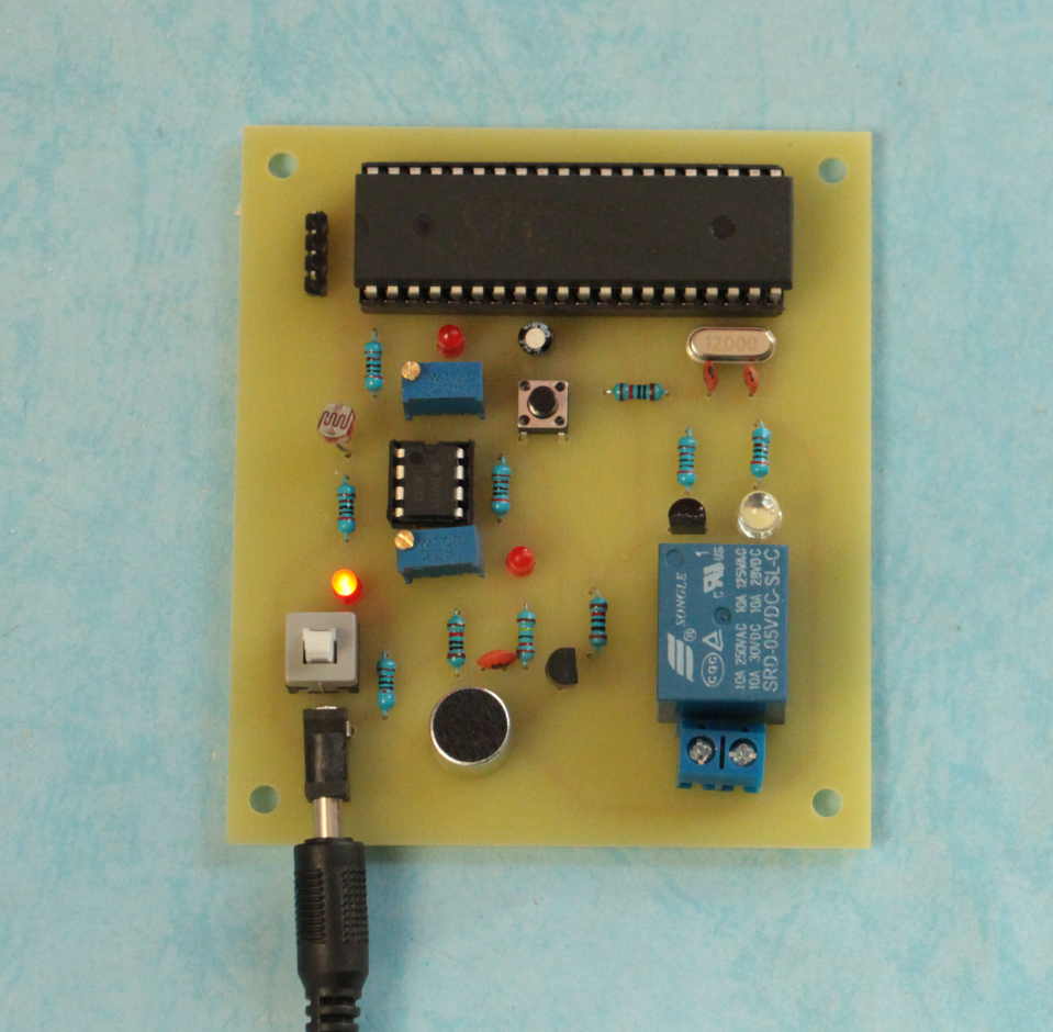 光控灯声智能声音51单片机亮灭的基于控制线设计开关节能灯灯光