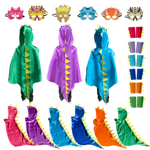 儿童节幼儿园恐龙衣服演出服动物套装披风化妆生日派对服饰道具