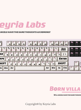 Keyria Labs / 天生反派 客制化键帽五面热升华