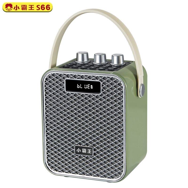 SUBOR小霸王S66户外手提插卡广场舞大音量便携蓝牙音箱K歌音响