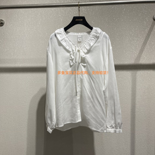 JESSYLINE/杰茜莱2026春专柜新品衬衫国内代购613102422-白色-469