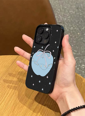 ins简约韩系小众星星苹果适用苹果17promax手机壳iPhone15新款14高级感13防摔保护套12女款15pro全包16不撞款