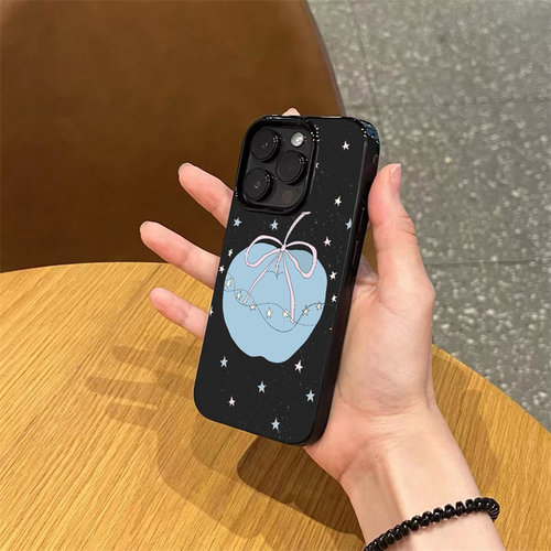 ins简约韩系小众星星苹果适用苹果17promax手机壳iPhone15新款14高级感13防摔保护套12女款15pro全包16不撞款