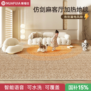 水循环加热水暖地热垫非石墨烯地毯地垫女孩卧室电热毯2025新款
