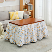 2024新款湖南烤火桌子家用可折叠长方形实木烤火架冬季取暖桌炕桌