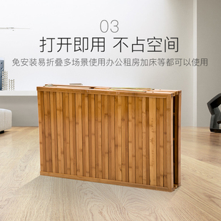 午休折叠床竹床单人家用成人双人简易陪护行军午睡1.2米便携1米5