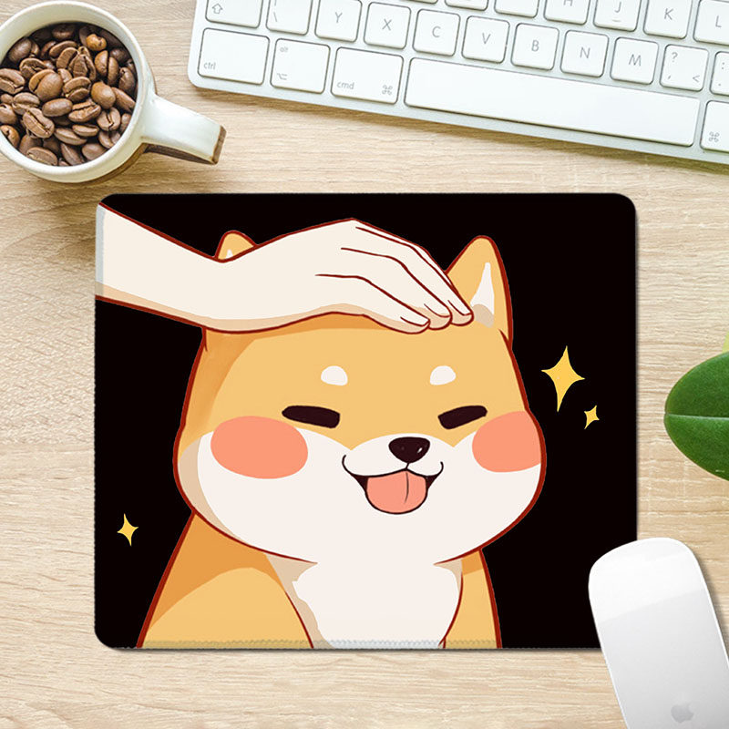 创意新款电脑笔记本便携小号鼠标垫卡通女生可爱锁边办公桌垫定制