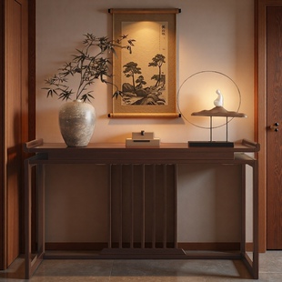 新中式神台北美黑胡桃木供桌香案家用观音财神香火供仙桌佛龛佛台