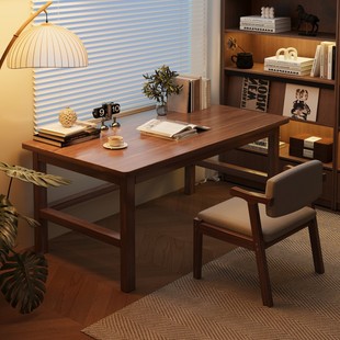 实木书桌学生成人家用卧室学习桌初高中生写字台简约书桌电脑桌子