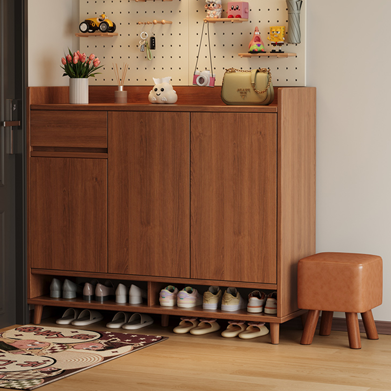 爆款实木家用门口大容量收纳鞋柜