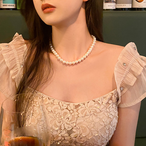 高级感珍珠项链女轻奢小众设计感