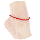 男女红绳脚链韩版 简约学生森系黑色脚绳时尚 黑色脚镯脚环情侣礼物