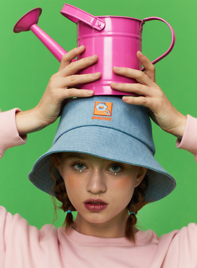 NSS LAB 2020款潮牌国潮原创百搭牛仔刺绣渔夫帽防晒帽盆帽情侣款