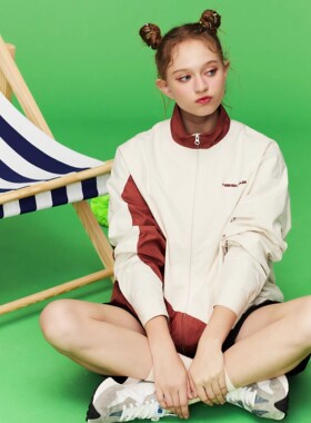 NSS LAB 2020款潮牌国潮原创双色运动夹克拼接撞色宽松休闲情侣装