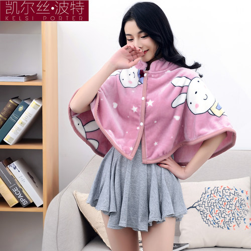 颈椎法兰绒保暖防寒月子产妇护肩