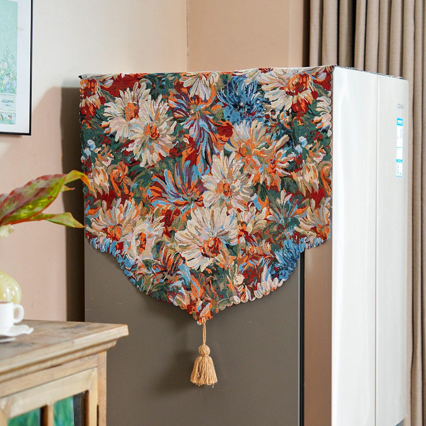 冰箱防尘盖布美式轻奢单双开门