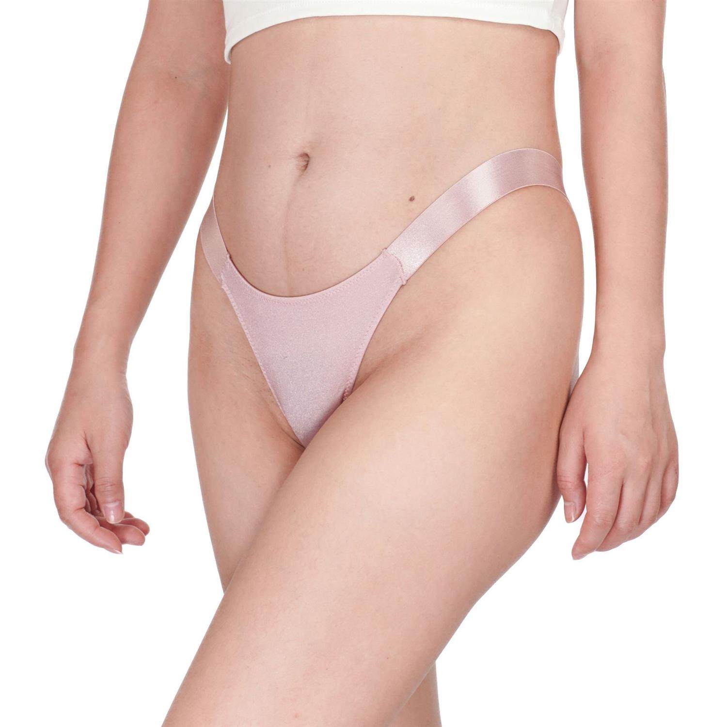 欧美辣妹性感内裤女低腰宽松紧带纯色T裤高弹运动丁字裤纯欲T裤头