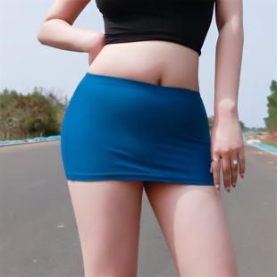性感超低腰短裙超弹力美式包臀裙低腰紧身半身裙迷你女士裙子齐臀