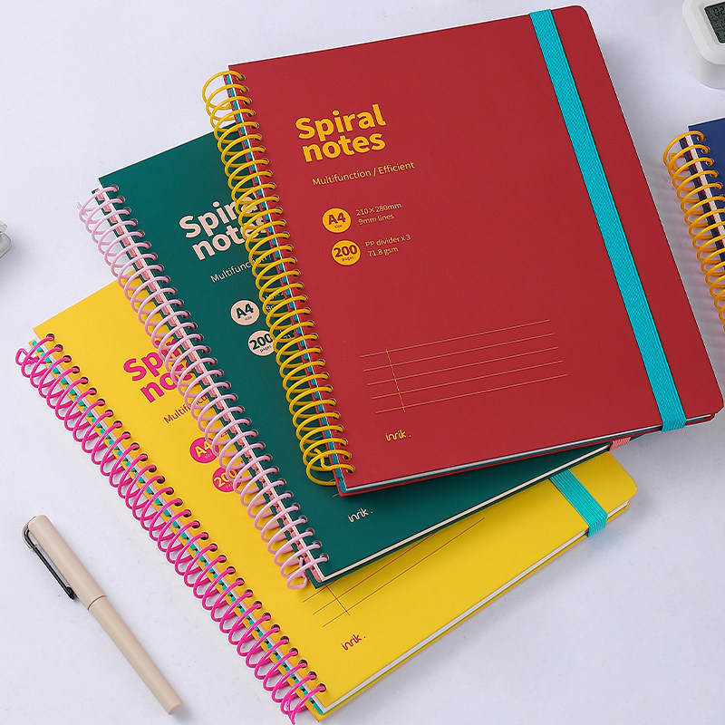 多巴胺A4美式大线圈本软线圈滑纸可撕内页简约高中生大学生笔记本加厚考研记事本子inrik英瑞克,文具电教/文化用品/商务用品,笔记本/记事本,淘宝优惠券,粉丝福利购,淘宝优惠卷