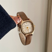 秋冬小方形手表女士百搭小众精致女款 学生初高中小巧气质数字方表