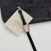 小众轻奢手表女学生初高中女款 冬季 女士方形百搭气质方表时尚 腕表