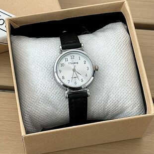 公务员考试手表女学生初高中专用女士静音指针简约小表盘小巧气质