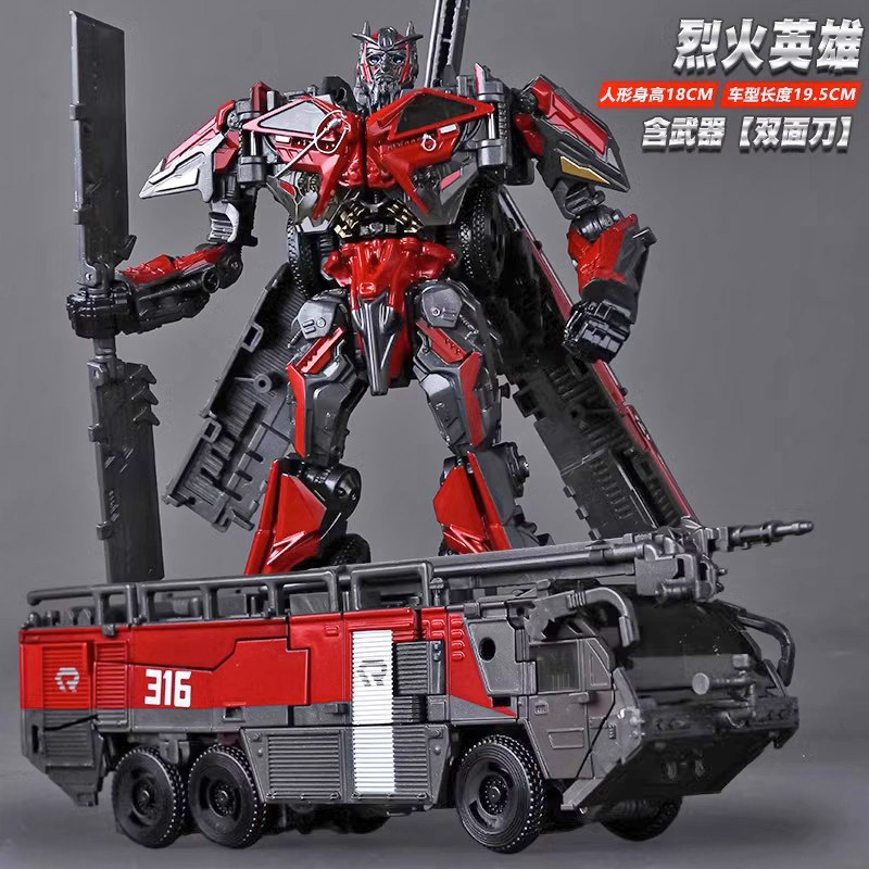 豪华版变形玩具汽车人百微男孩