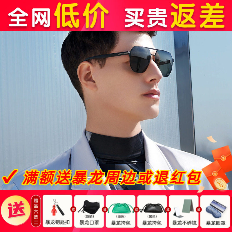 暴龙眼镜新款太阳镜官方旗舰店正品飞行员偏光墨镜驾驶镜男BL8109