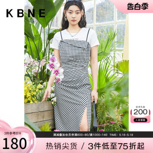 女kbne2024新款 两件套显瘦裙子330325905 连衣裙套装