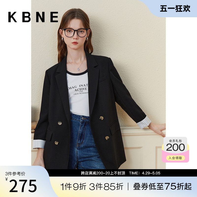 西装外套女春秋女神范上衣kbne2024春季新款小个子今年流行小西服 女装/女士精品 西装 原图主图