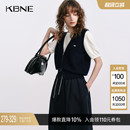 上衣 KBNE桑蚕丝羊毛MIU系假两件学院风针织衫 女2025秋季 新款 短袖