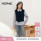 KBNE2025新款 假两件别致漂亮上衣气质衬衣春秋女 简约减龄马甲衬衫