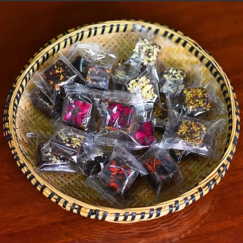 云南黑糖块500G 古法红糖桂花生姜大枣玫瑰老黑红糖 独立包装黑糖
