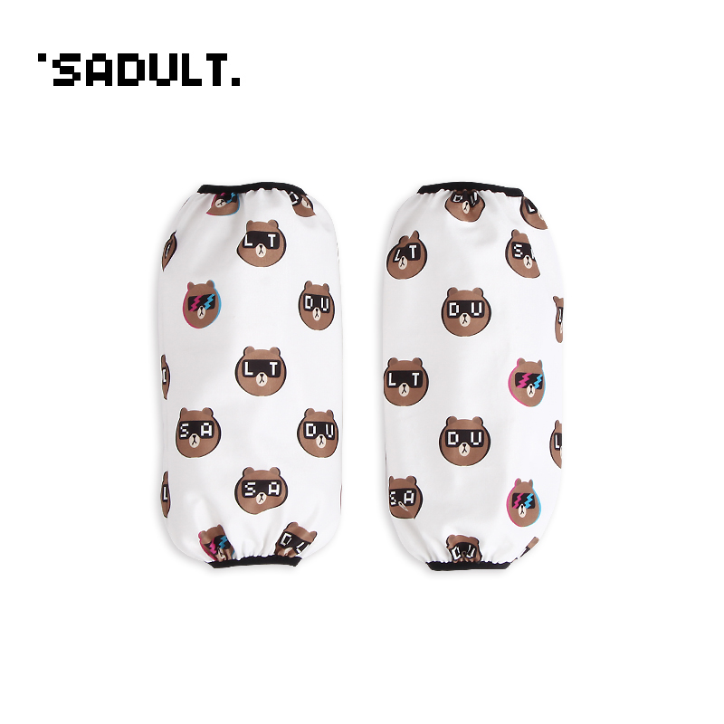 可爱卡通小熊防水防油袖套