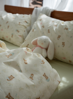 田园风小清新纯棉被套单件180x200单双人150x200全棉被罩150x210