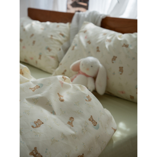 田园风小清新纯棉被套单件180x200单双人150x200全棉被罩150x210