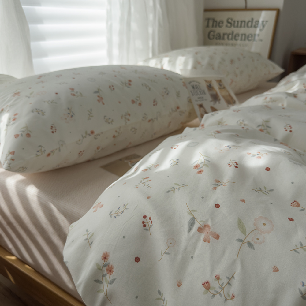 复古小碎花纯棉被套单件160x210单双人180x220全棉被罩150x215