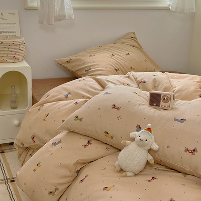 母婴A类纯棉双层纱布被套单件150x210x215单双人220x240全棉被罩