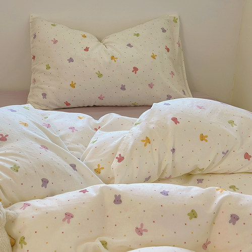 母婴A类纯棉双层纱布被套单件150x210x215单双人180x200全棉被罩