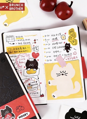 kinborBB联名口袋本A7手帐本女生可爱卡通集章本笔记本子精致高级少女心高颜值日记本迷你手账本