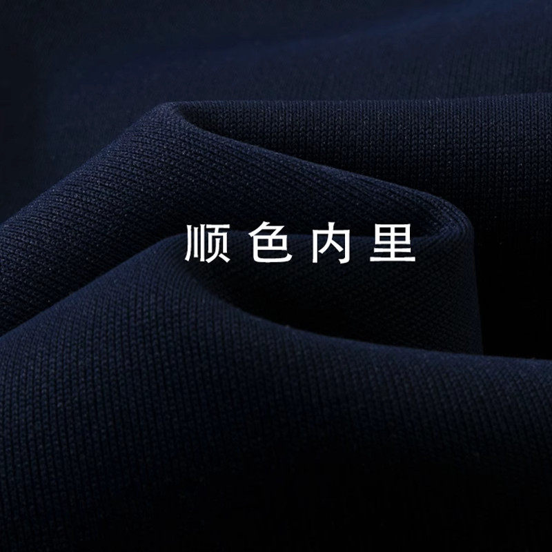 藏青色三条杠外套女款春立领运动棒球服夹克秋季chic盐系韩风穿搭