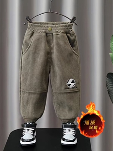 子秋装 条绒帅气宝宝单裤 洋气休闲裤 童装 春秋儿童灯芯绒长裤 男童裤
