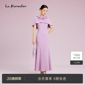 Koradior拉珂蒂连衣裙收腰季 礼服斗篷裙鱼尾裙 隆重社交