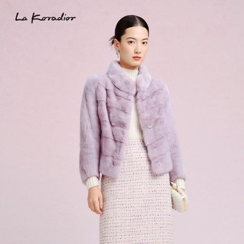 【丹麦进口SAGA级水貂】La Koradior拉珂蒂水貂毛款裘皮外套皮草