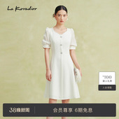 商场同款 三醋酸钉珠洋装 通勤新款 连衣裙 Koradior拉珂蒂夏季